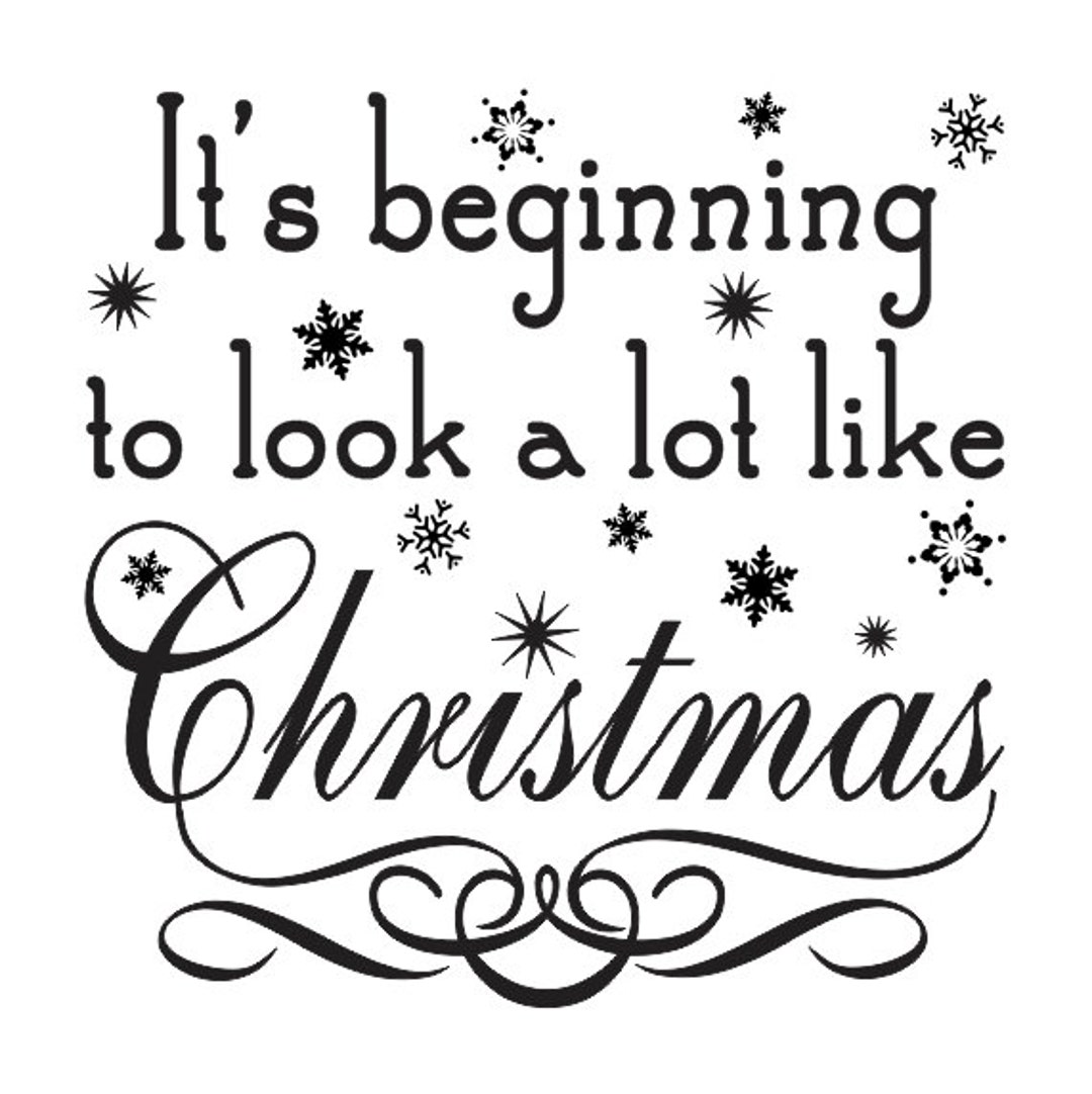 Primitive Christmas/holiday Stencilit's Beginning to Look a Lot Like ...