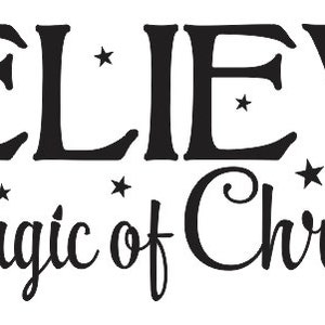 Primitive Christmas/holiday Stencilbelieve in the Magic of - Etsy