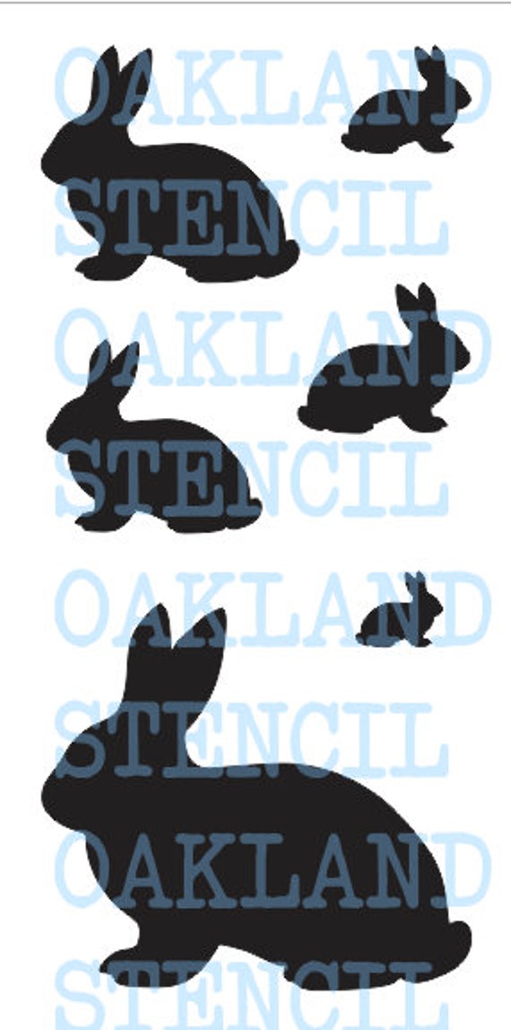 Rustic Rabbit Stencil Rustic Hand Painted Rabbit Hide Arctic Buffalo