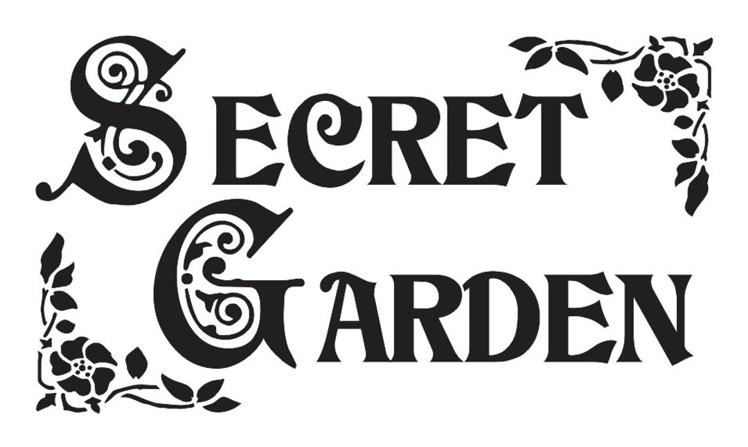 Flower/garden Stencilsecret Garden 12x 20 for Painting Signs, Airbrush
