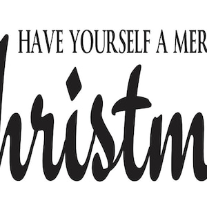 Primitive Christmas/Holiday STENCIL**Have yourself a merry little Christmas**6&quot;x12&quot; for Painting Signs, Airbrush, Craft, Wall Art and Decor