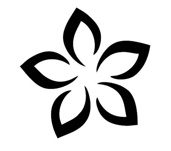 Plumeria Flower #2 STENCIL Pick a size between 3-10 for painting Signs  Fabric Canvas Walls Furniture Scrapbook Airbrush