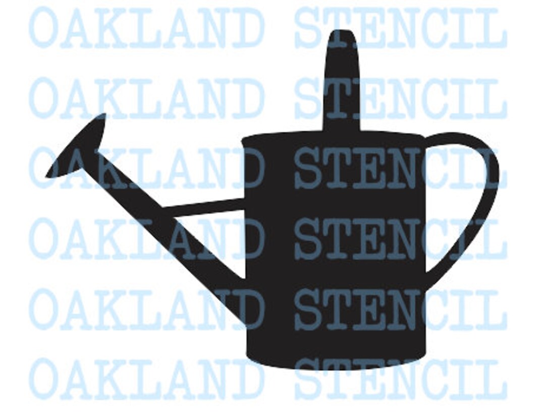 Watering Can STENCIL 13 Sizes for Painting Signs Spring Etsy