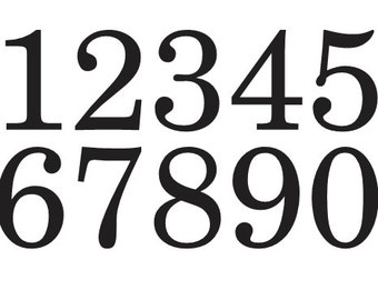 stencil numbers etsy