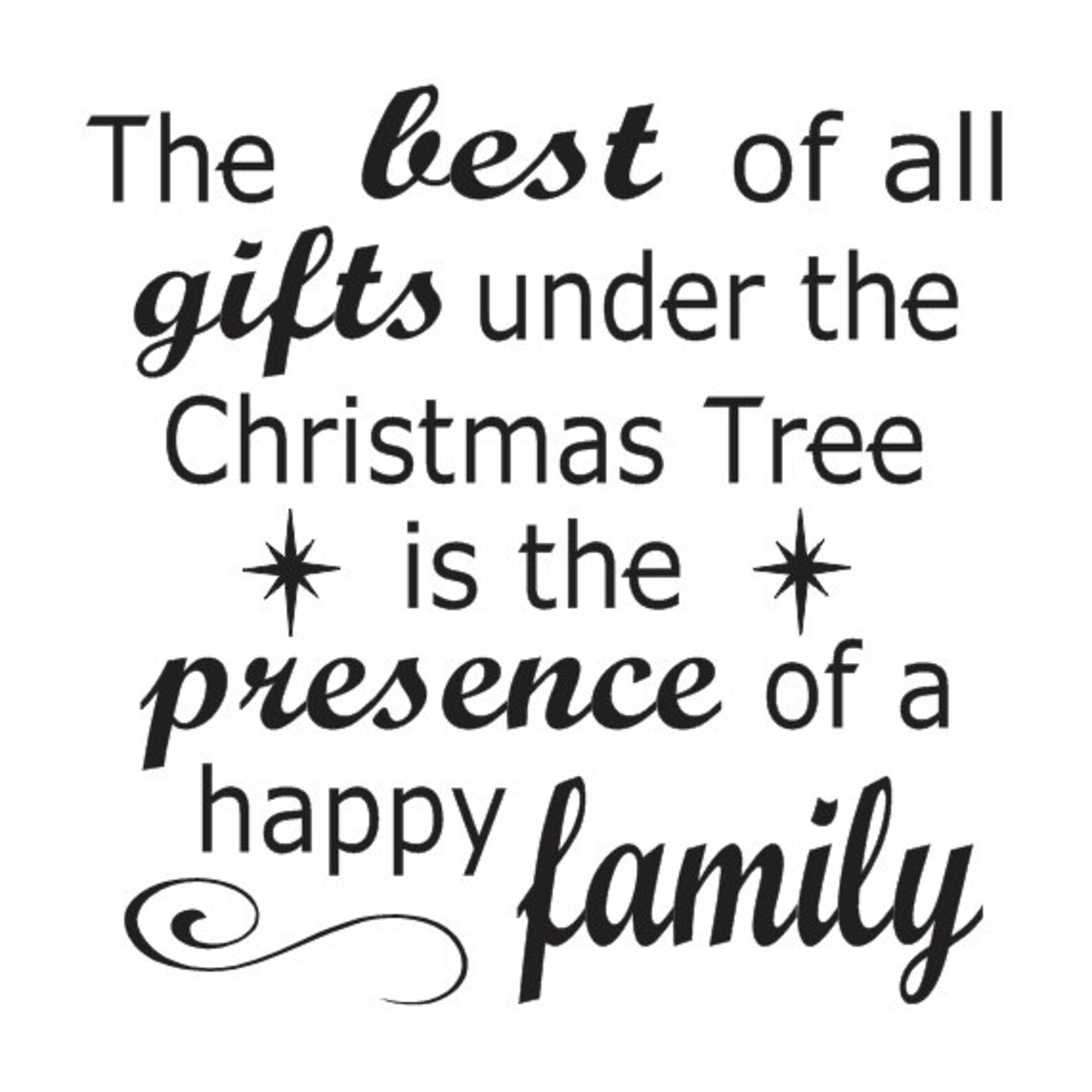 Primitive Christmas/holiday Stencilthe Best of All Gifts - Etsy