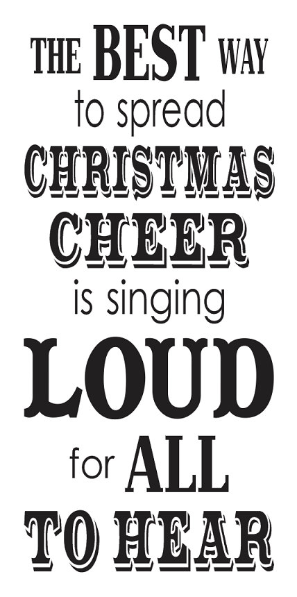 Primitive Christmas/holiday Stencilthe Best Way to Spread - Etsy