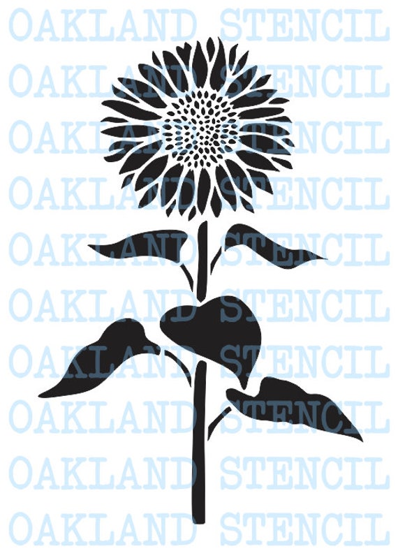 Sunflower STENCIL 9 Sizes 10 34 for Painting - Etsy Ireland