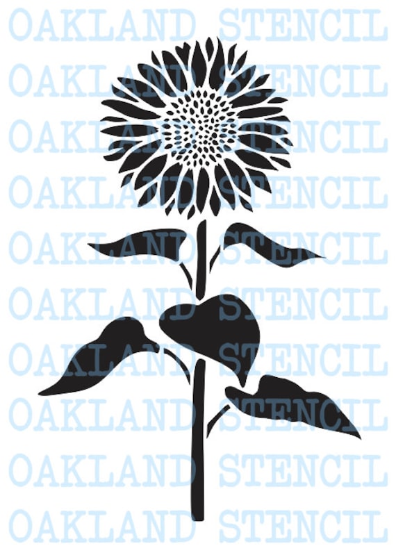 Sunflower STENCIL 9 Sizes 10 34 for Painting - Etsy Ireland