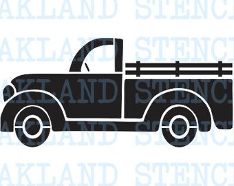 Vintage Truck STENCIL 11 sizes 6"- 16" for Painting Signs Christmas Trees Wood Pillows Fabric Canvas Wreath Scrapbook