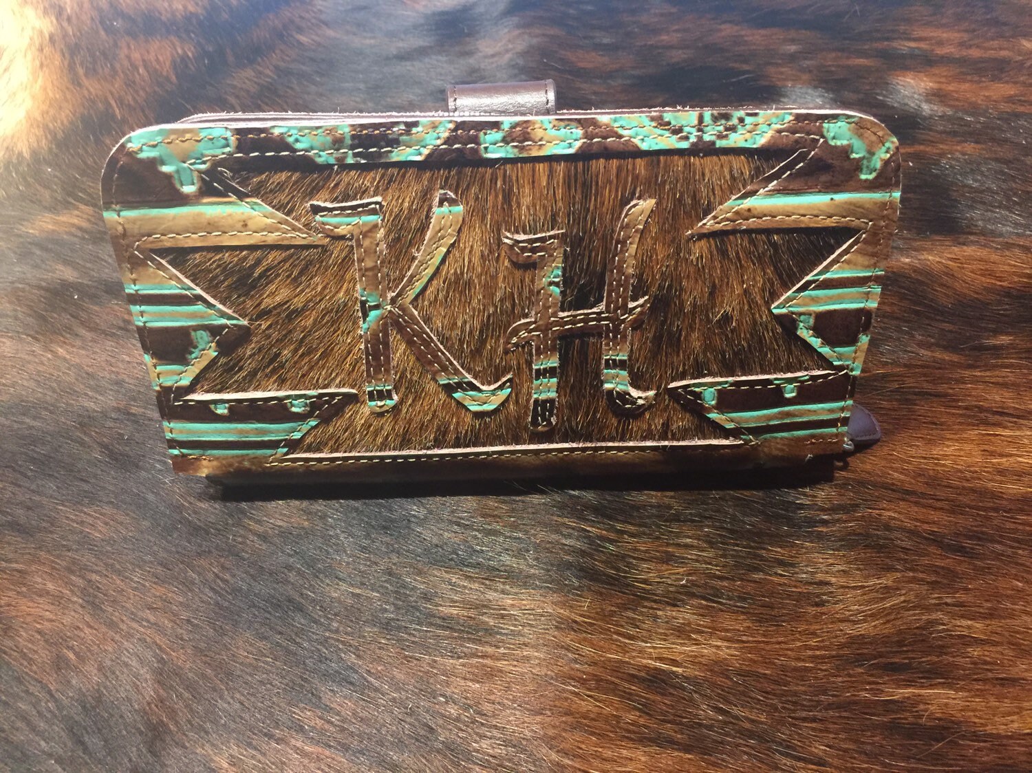 Ladies Custom Cowhide Wallet ENVÍO GRATUITO Etsy
