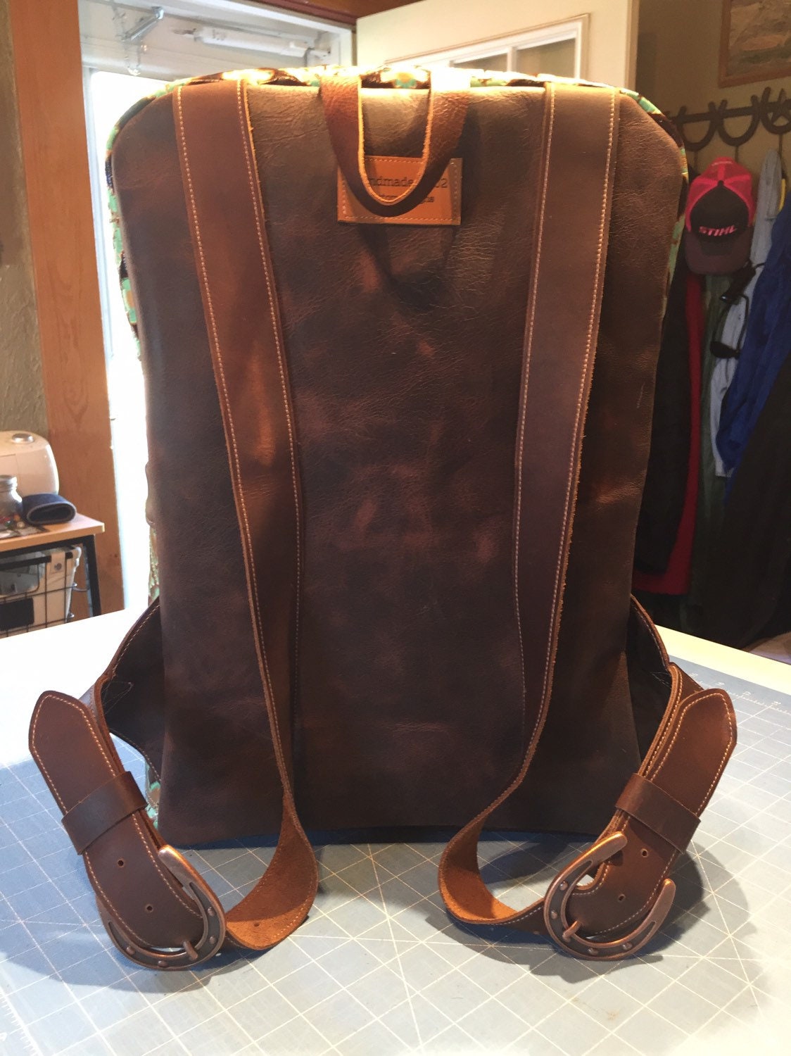 cowhide backpack purses