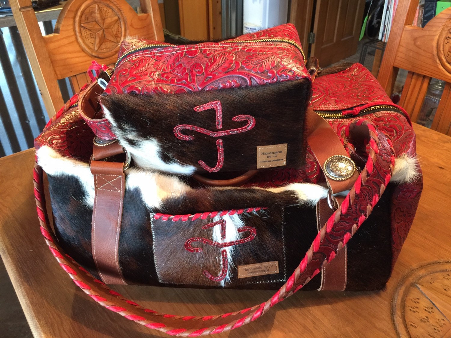 Duffle and Toiletry Bag Set with Extra Shoulder Strap