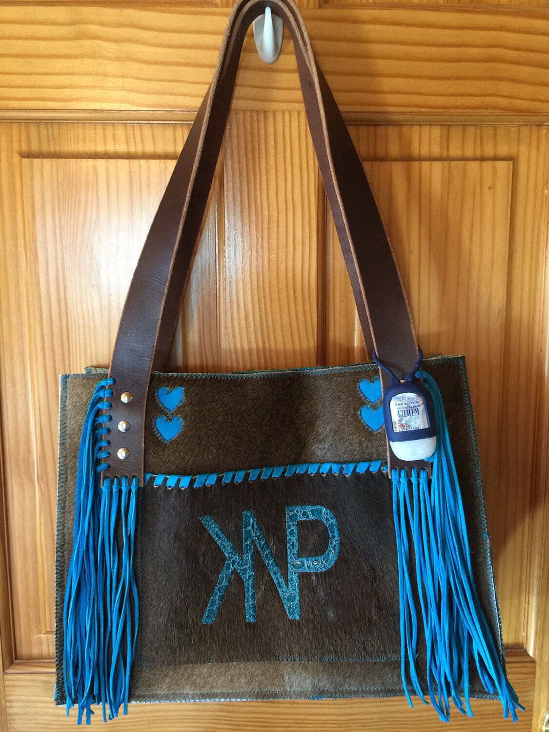 cowhide diaper bag