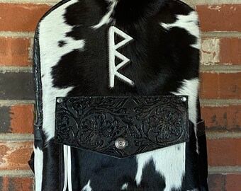 Cowhide Backpack