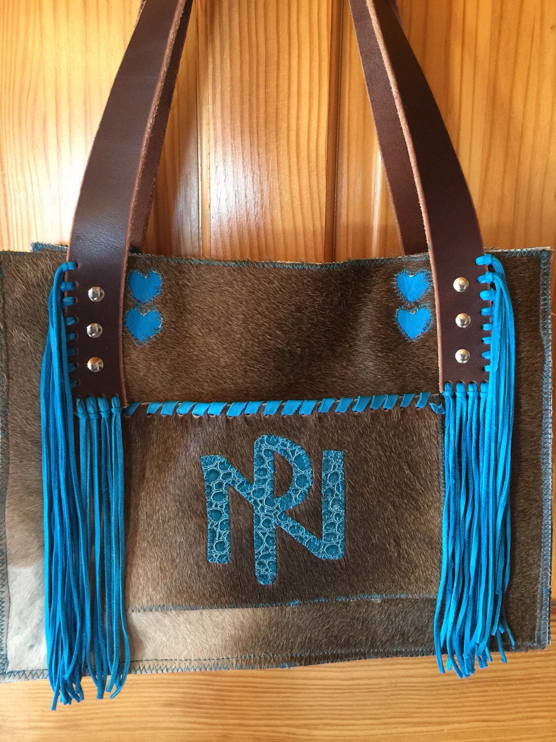 cowhide diaper backpack