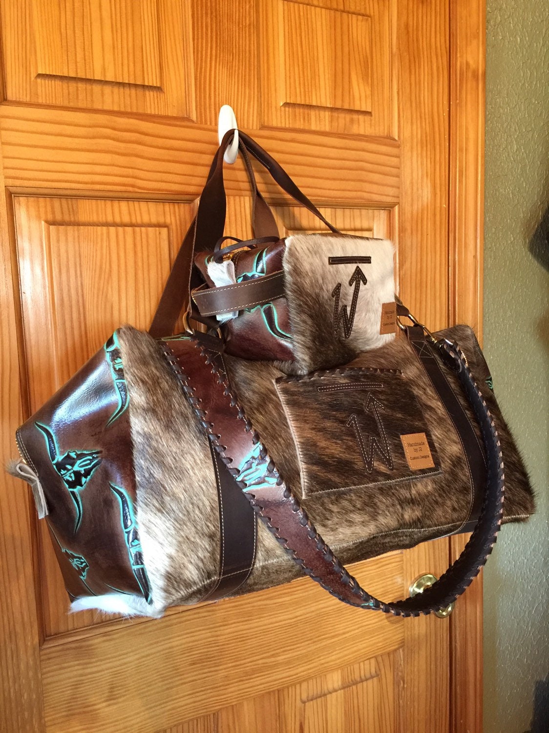 Duffle and Toiletry Bag Set with Extra Shoulder Strap Etsy