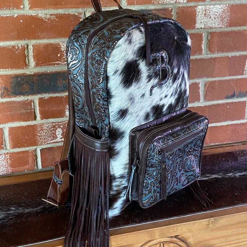 Cowhide Backpack - Etsy