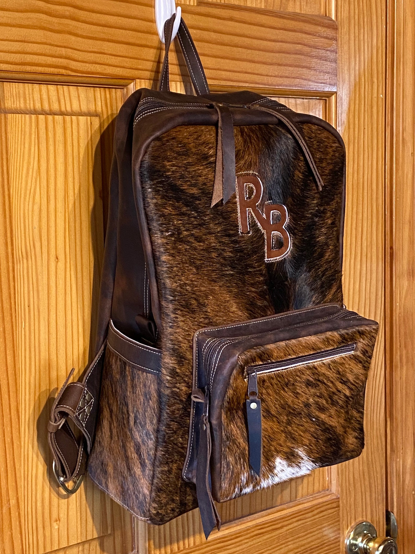 Cowhide Backpack Etsy