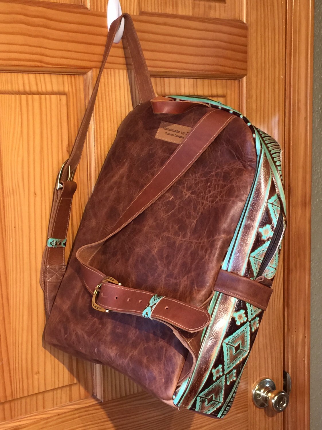 cowhide backpack purses