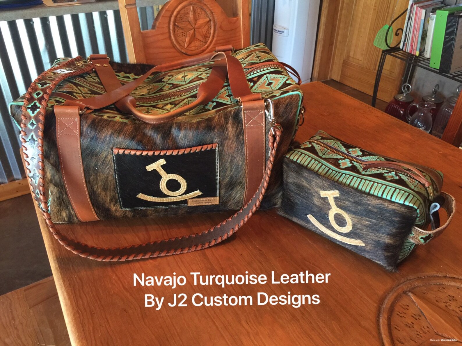 Duffle and Toiletry Bag Set With Extra Shoulder Strap Etsy