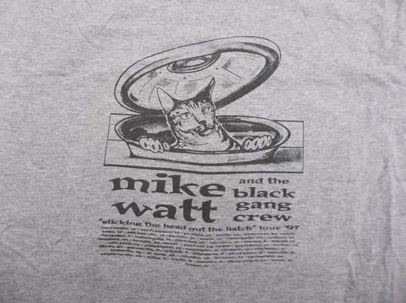 Vintage T-shirt Mike Watt and the Black gang crew… - image 2