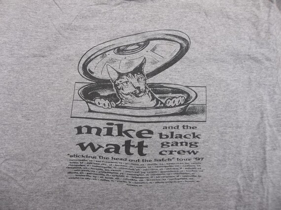 Vintage T-shirt Mike Watt and the Black gang crew… - image 4