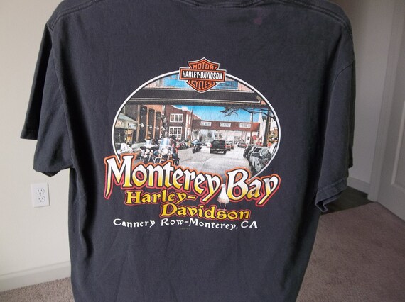 Retro T-Shirt Harley Davidson Monterey Bay Canner… - image 4