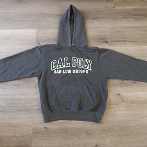 Vintage Sweatshirt Cal Poly San Luis Obispo University 2000s 1990s Hoodie Retro Distressed Preppy Grunge Small Skate Hike Streetwear Casual image 3