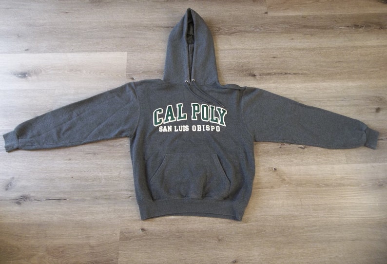 Vintage Sweatshirt Cal Poly San Luis Obispo University 2000s 1990s Hoodie Retro Distressed Preppy Grunge Small Skate Hike Streetwear Casual image 3