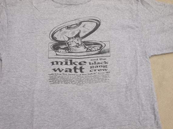 Vintage T-shirt Mike Watt and the Black gang crew… - image 6