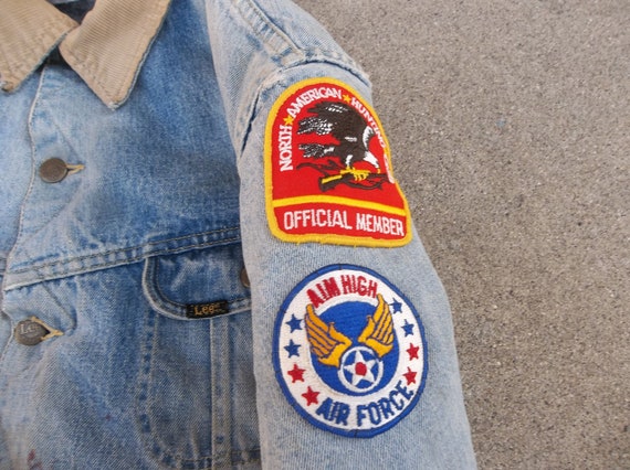 Vintage Storm Raiders Jeans Jacket 1980s Lee Air … - image 3