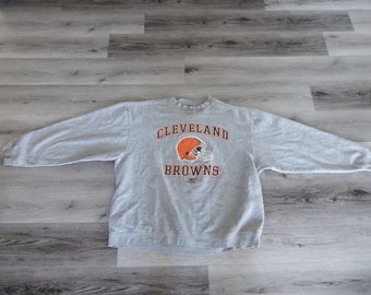 Vintage Sweatshirt 1990s 2XL Cleveland Browns Reebok Preppy Grunge Street Clothing Warm College Hike Skate Beach Fun