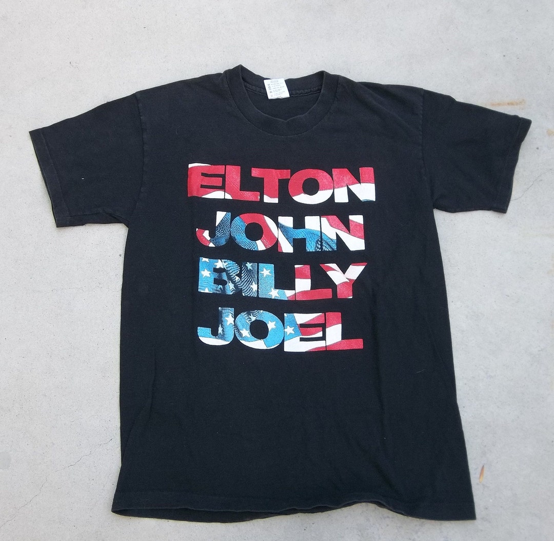 90s USA BILLY JOER×ELTON JOHNツアーTシャツ Elton John Billy Joel Vintage 1995 Tour Shirt Size XL New