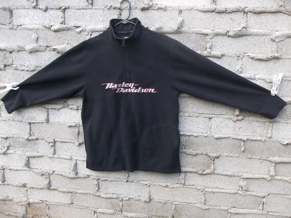 harley davidson half zip sweatshirt