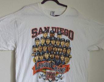 Vintage  T-shirt San Diego Padres 1998 sz XL  MLB League Champs