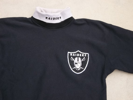 Vintage Sweatshirt Raiders NFL 1990s 2000s  Distr… - image 4