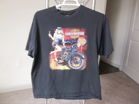 Retro T-Shirt Harley Davidson Monterey Bay Canner… - image 2