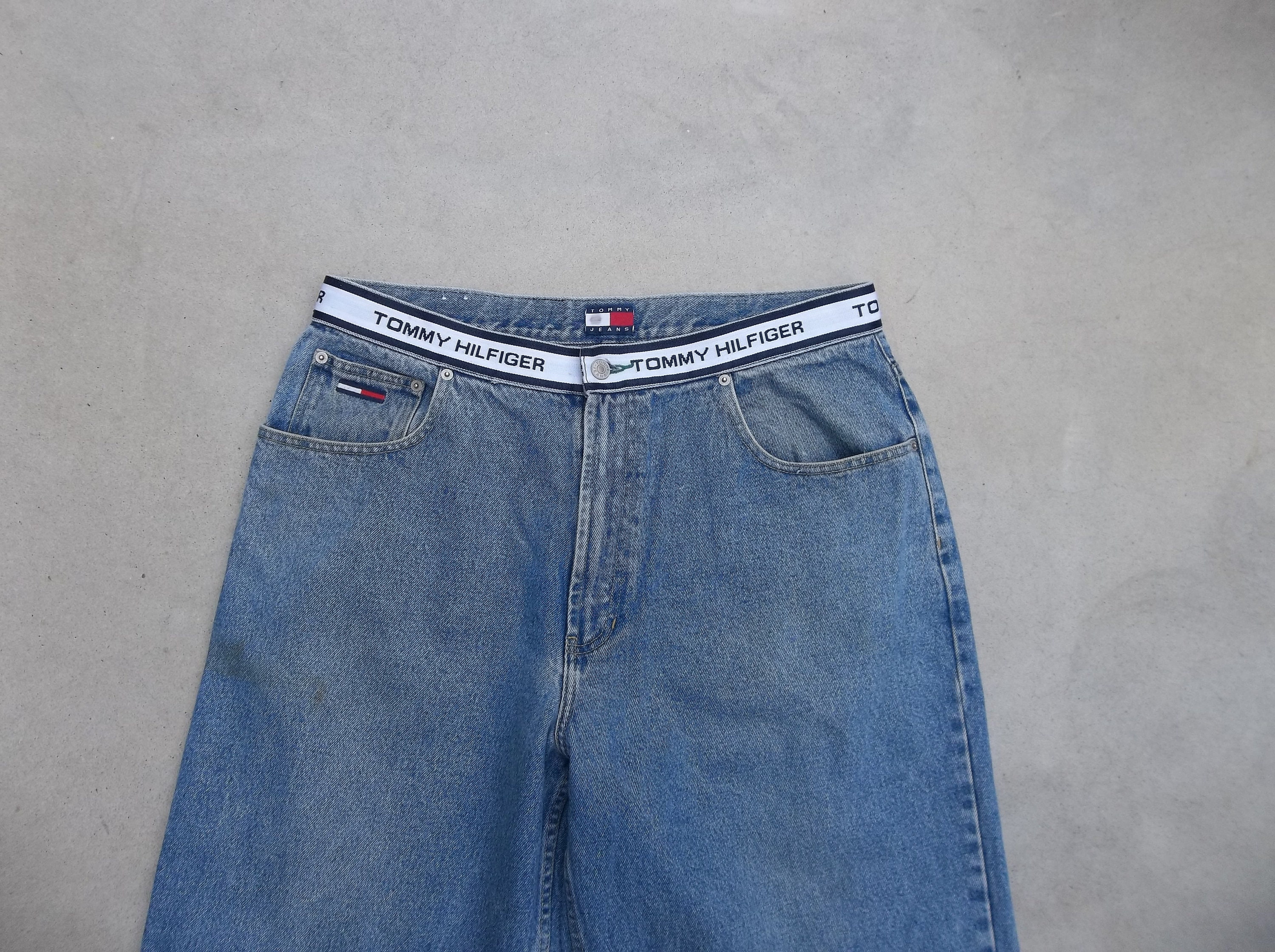 Vintage Tommy Hilfiger Jeans Sz 36 X 30 Oversized Baggy
