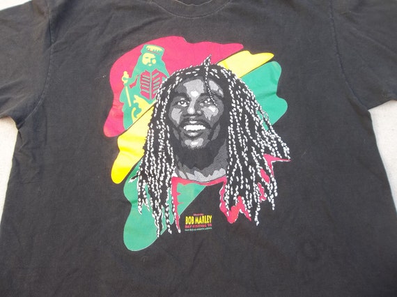 Vintage T-shirt Bob Marley Tribute tee Xl 1990s R… - image 5