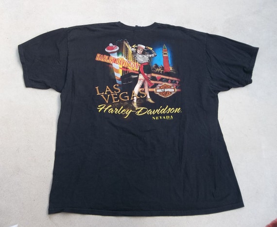T-shirt Vintage Harley-Davidson Las Vegas Nevada - Noir, Taille XL Homme, Coton, Occasion