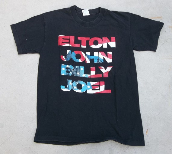 Retro T-shirt Elton John Billy Joel 2000s Rare Style Music Scene 