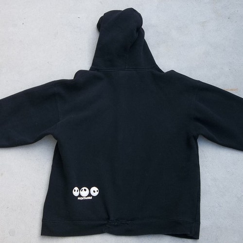 Retro Hoodie Sweatshirt The Nightmare before Christmas 2000s Small Disney Tim shops Burton