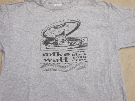 Vintage T-shirt Mike Watt and the Black gang crew… - image 7