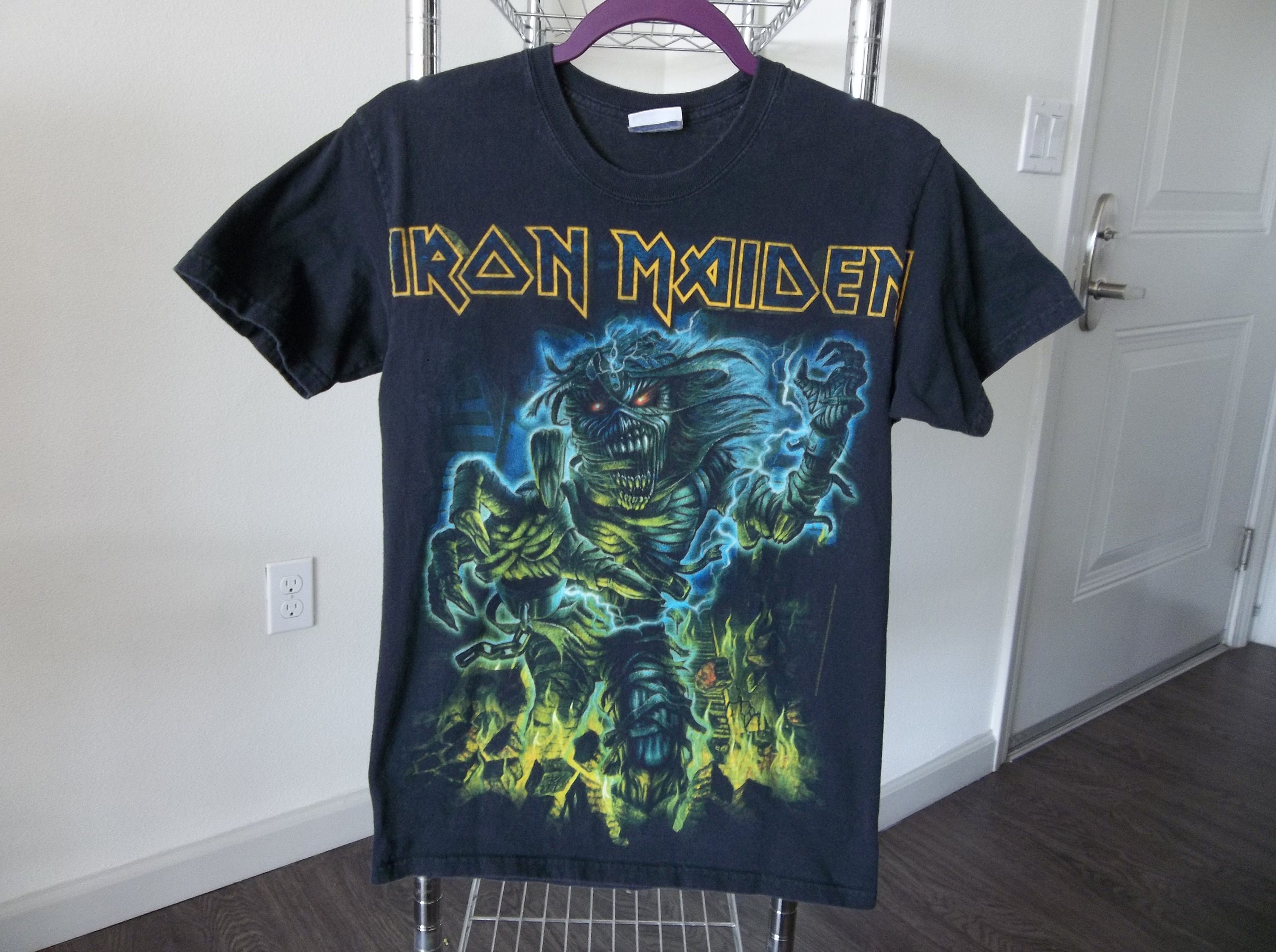 レア　アイアンメイデン1990 Tシャツ　デットストック 1d98b7df1be86b84ae39a734693e58