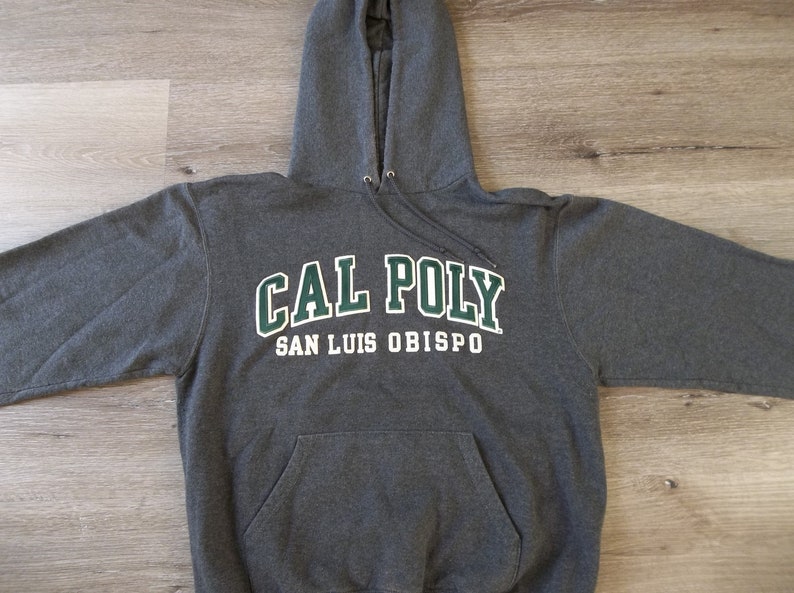 Vintage Sweatshirt Cal Poly San Luis Obispo University 2000s 1990s Hoodie Retro Distressed Preppy Grunge Small Skate Hike Streetwear Casual image 2