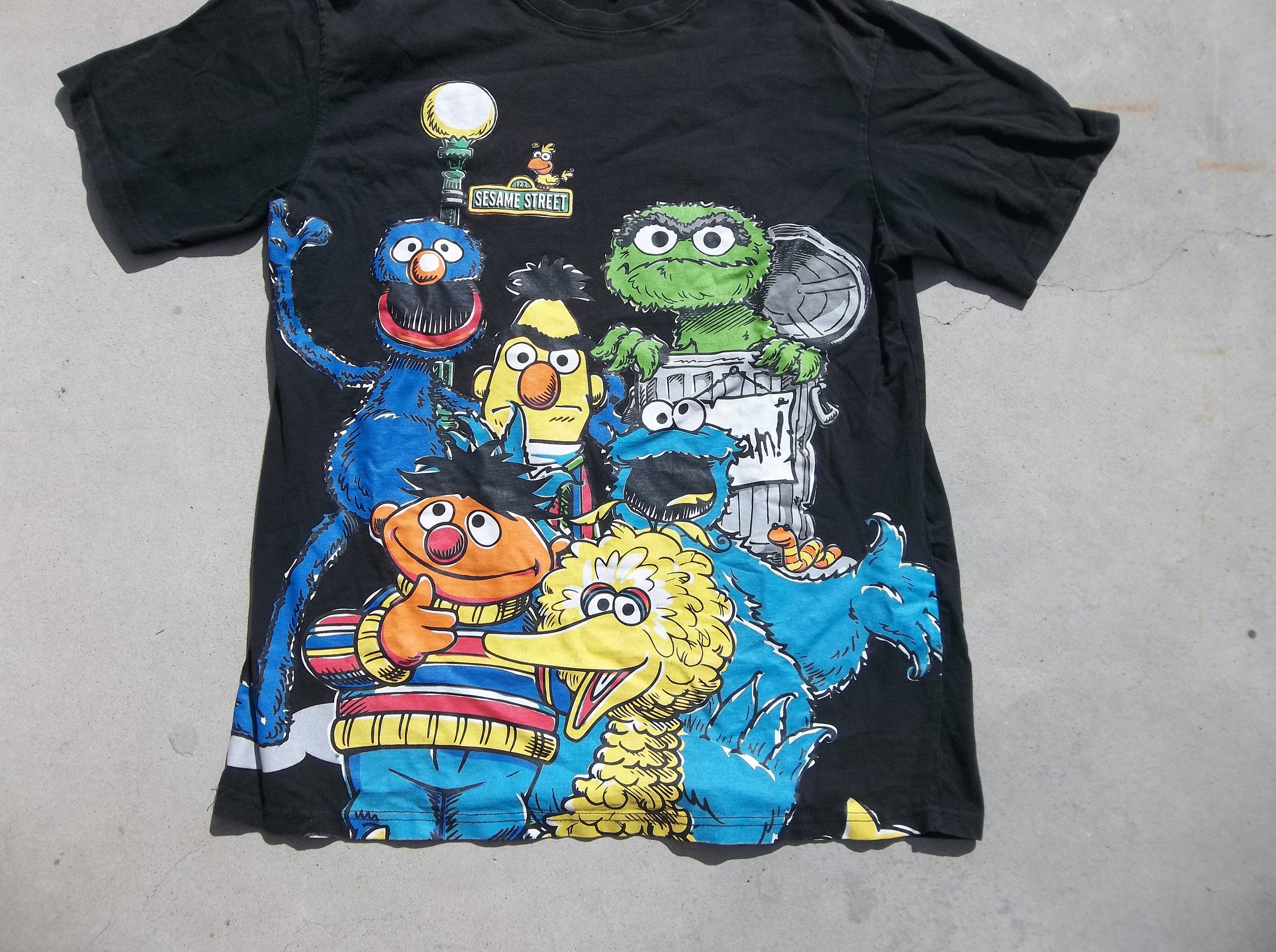 sensor zeker Antagonist Retro T-shirt Sesame Street 2000s Large Oversized Distressed - Etsy  Nederland