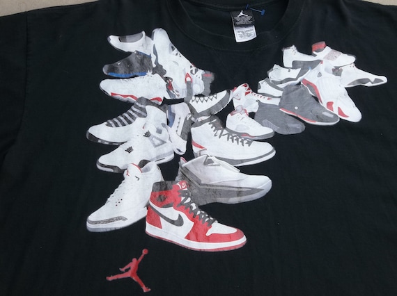 Vintage Jordan T-shirt XXL Nike Shoes Unique Tees 2000s 2003 Vintage Jordan T-shirt XXL Nike Shoes Unique Tees 2000s 2003