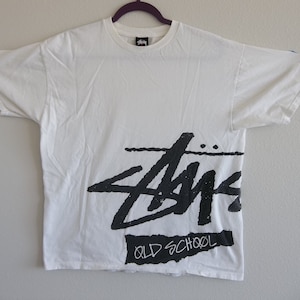 Vintage T-shirt Stussy Large 1990s 2000s New York Los