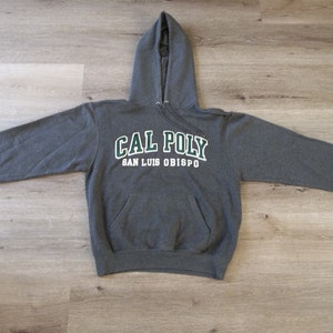 Vintage Sweatshirt Cal Poly San Luis Obispo University 2000s 1990s Hoodie Retro Distressed Preppy Grunge Small Skate Hike Streetwear Casual image 1