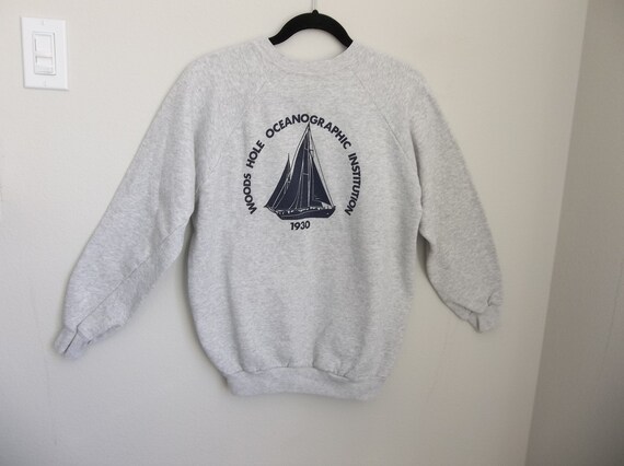 Vintage Sweatshirt Woods Hole Oceanography Instit… - image 1